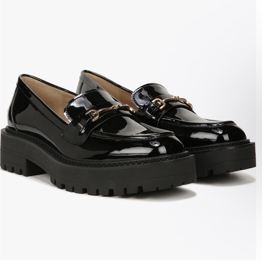 Sam Edelman Lea Platform Black Loafers
